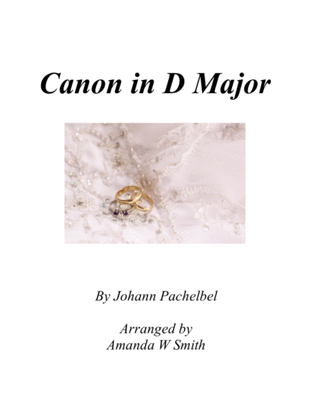 Canon In D Pachelbels Canon Piano Solo Version Sheet Music