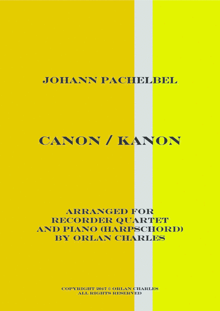 Free Sheet Music Canon Kanon