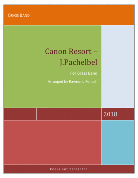 Canon Resort J Pachelbel Brass Band Intermediate Advanced Intermediate Level Sheet Music