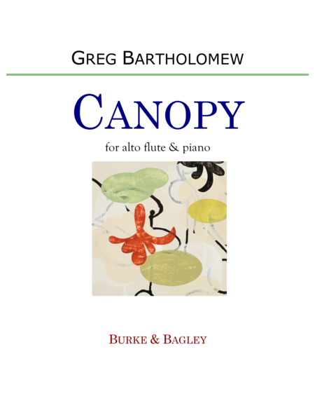 Canopy For Alto Flute Piano Sheet Music