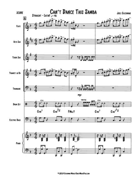 Cant Dance This Samba Jazz Ensemble Piece For Small To Medium Groups With Flexible Instrumentation Sheet Music