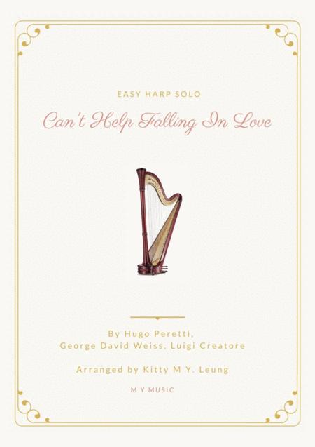 Free Sheet Music Cant Help Falling In Love Easy Harp