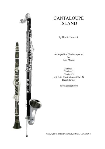 Cantaloupe Island By Herbie Hancock For Clarinet Quartet Sheet Music