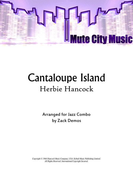 Free Sheet Music Cantaloupe Island