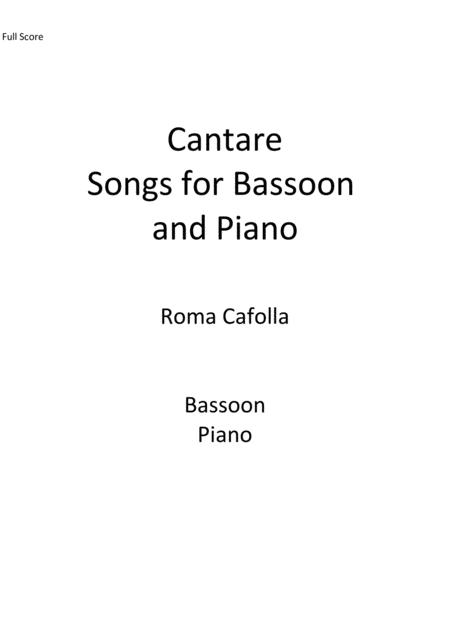 Free Sheet Music Cantare