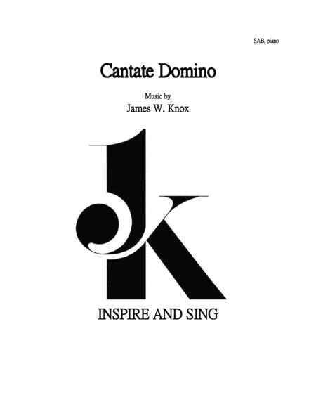 Cantate Domino Sab Piano Version Sheet Music