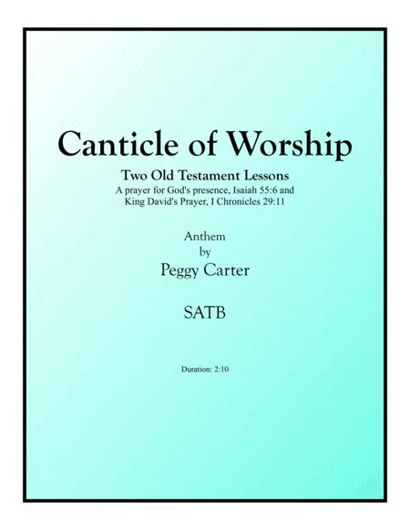 Canticle Of Worship Two Old Testament Lessons Sheet Music