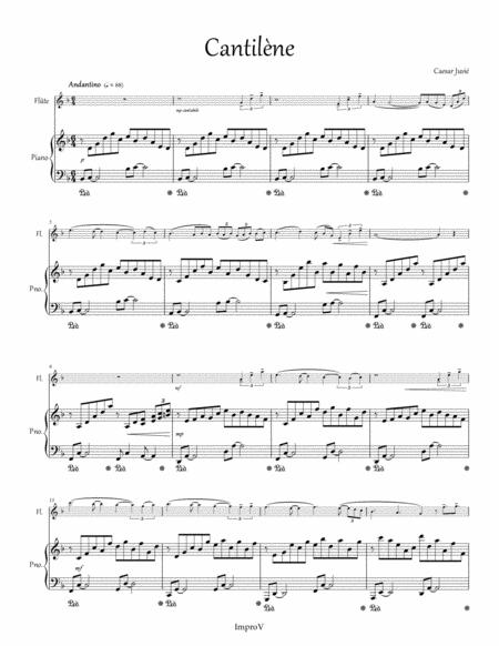 Cantilne Pour Flte Et Piano Sheet Music