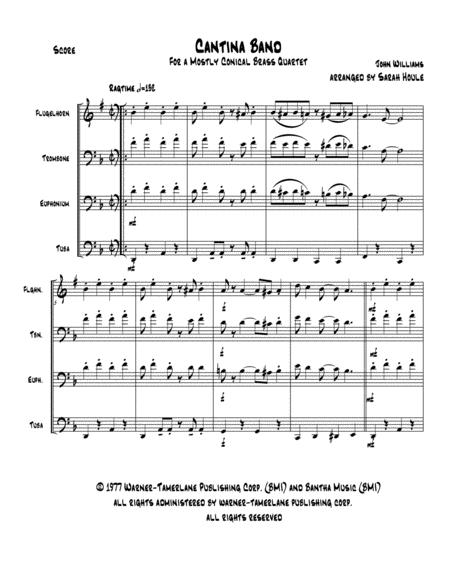 Cantina Band For Brass Quartet Sheet Music