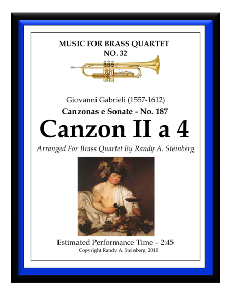 Free Sheet Music Canzon Ii A 4 No 187