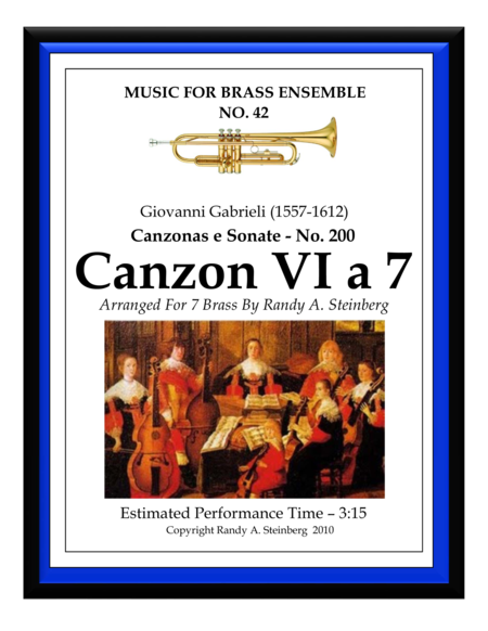 Free Sheet Music Canzon Vi A 7 No 200