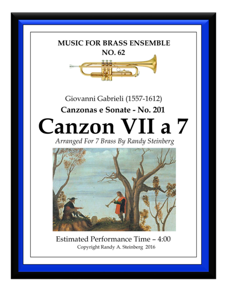 Canzon Vii A 7 No 201 Sheet Music