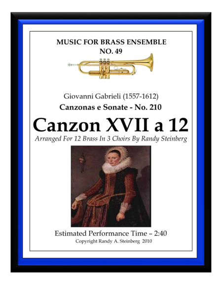 Free Sheet Music Canzon Xvii A 12 No 210