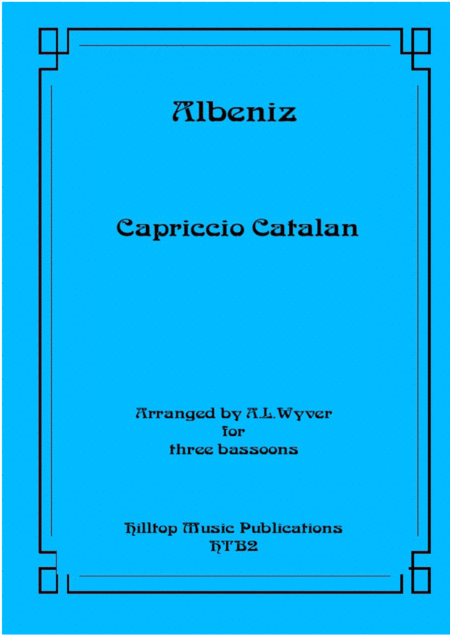 Capriccio Catalan Arr Three Bassoons Sheet Music