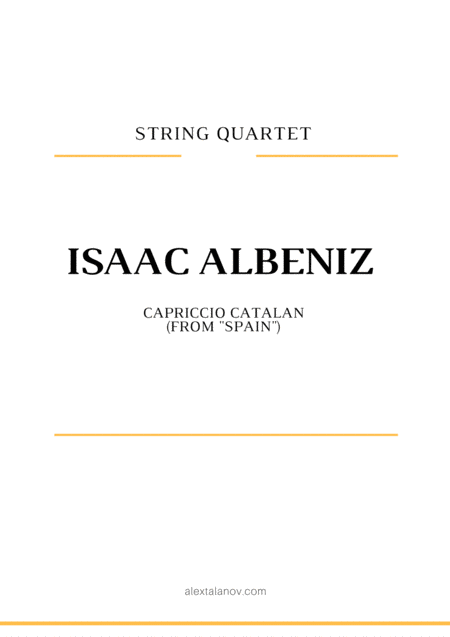 Free Sheet Music Capriccio Catalan From Spain