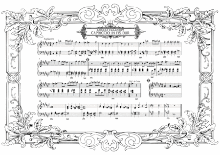 Free Sheet Music Capriccio In Fis Dur