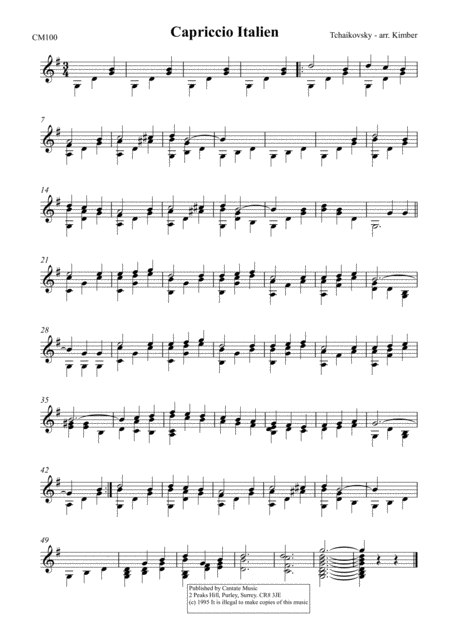 Free Sheet Music Capriccio Italien For 2 Octaves Handbells