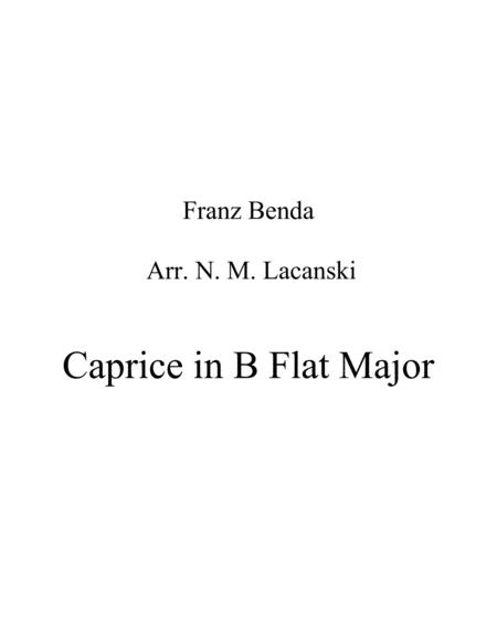 Caprice In B Flat Major Sheet Music