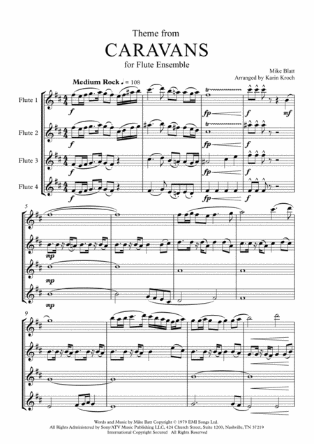 Caravans Theme Sheet Music