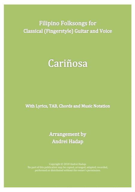 Free Sheet Music Cariosa Fingerstyle Guitar With Tab