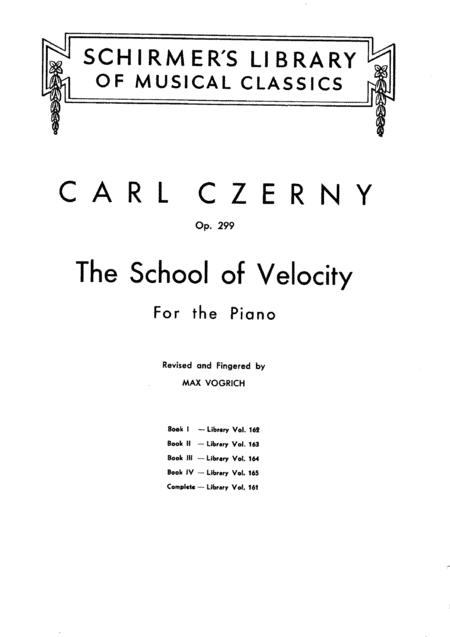 Free Sheet Music Carl Czerny School Of Velocity Op 299 No1 10 Full Complete Version