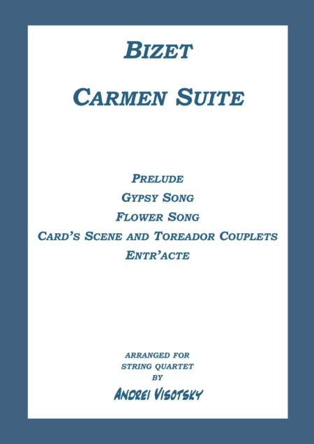 Carmen Suite Sheet Music