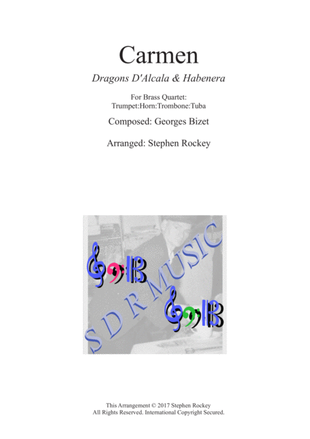 Free Sheet Music Carmen Two Pieces For Brass Quartet