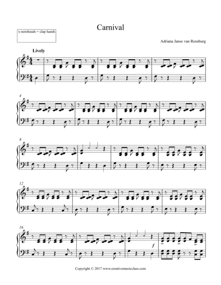 Carnival Sheet Music