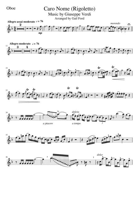 Caro Nome Sheet Music