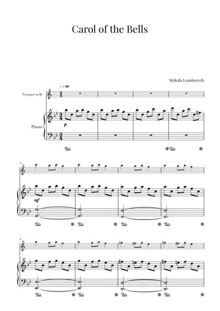 Free Sheet Music Carol Of The Bells For Trumpet And Piano