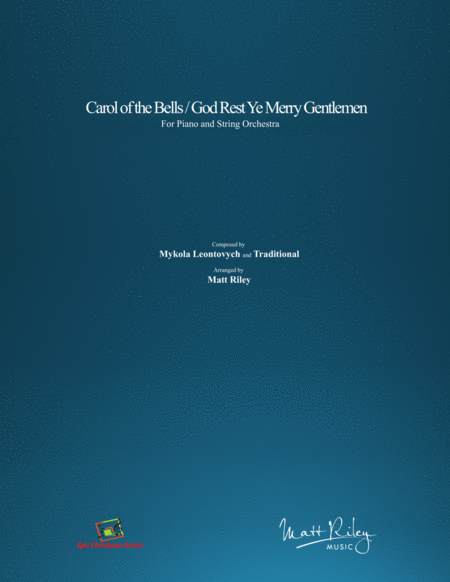 Carol Of The Bells God Rest Ye Merry Gentlemen Piano String Orchestra Sheet Music