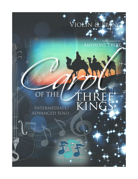 Free Sheet Music Carol Of The Three Kings Violin Piano We Three Kings With Carol Of The Bells