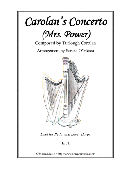 Free Sheet Music Carolans Concerto Harp Ii