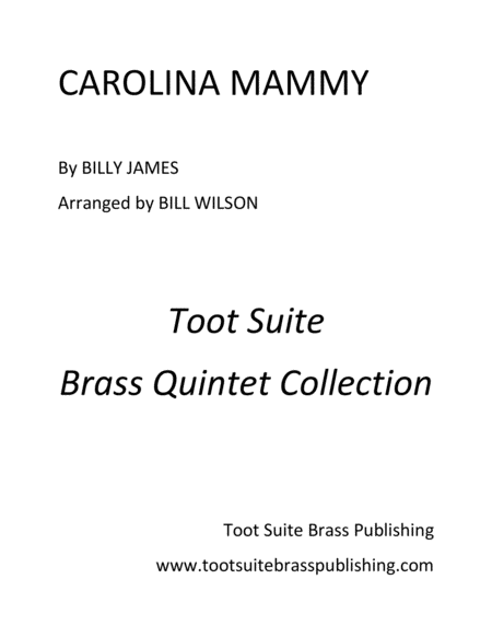 Free Sheet Music Carolina Mammy