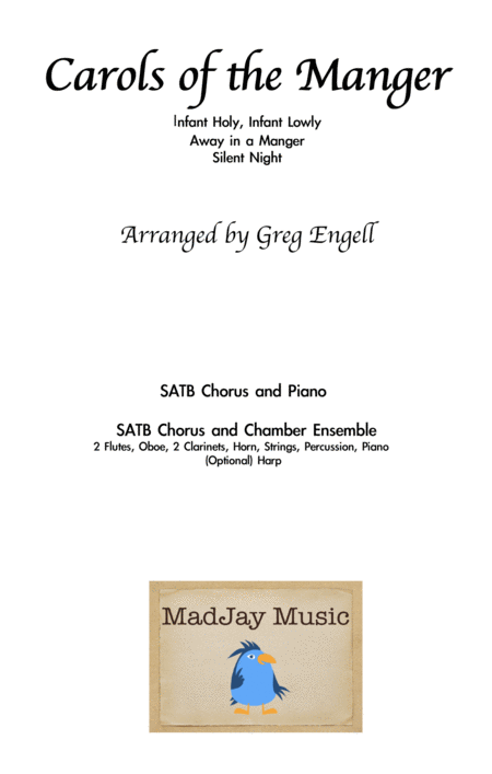 Carols Of The Manger Satb With Piano Optional Chamber Orchestra Accompaniment Sold Separately Sheet Music