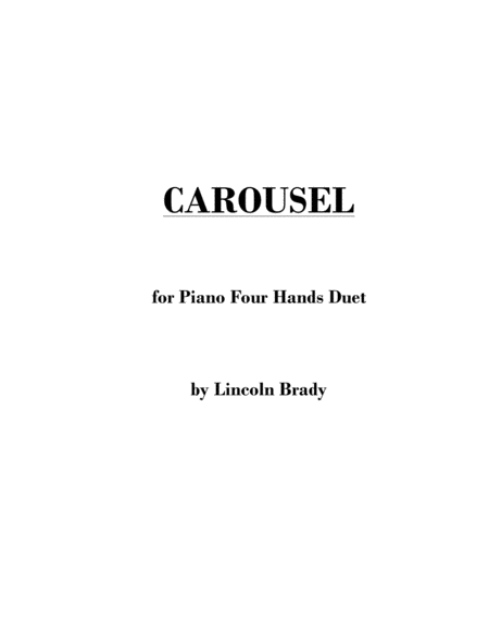 Free Sheet Music Carousel Four Hands Piano Duet