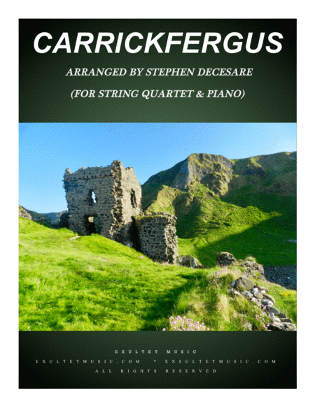 Free Sheet Music Carrickfergus For String Quartet And Piano