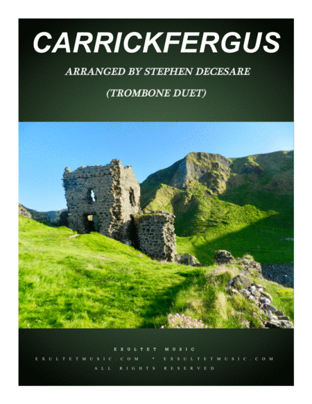 Free Sheet Music Carrickfergus Trombone Duet