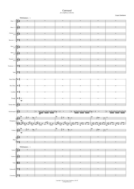 Carrousel For Symphony Orchestra Score Only Sheet Music