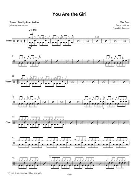 Cars The You Are The Girl Sheet Music