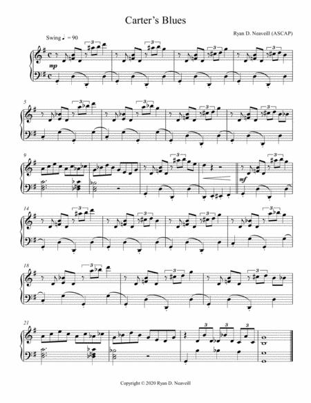 Free Sheet Music Carters Blues