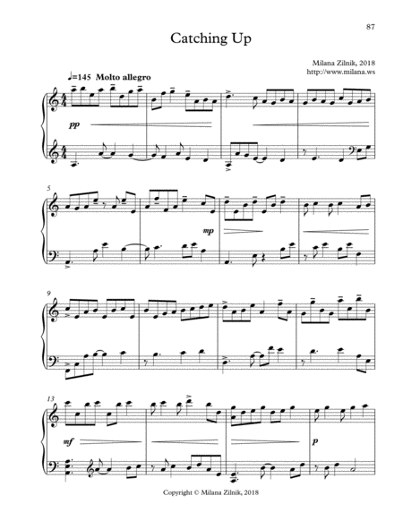 Free Sheet Music Catching Up