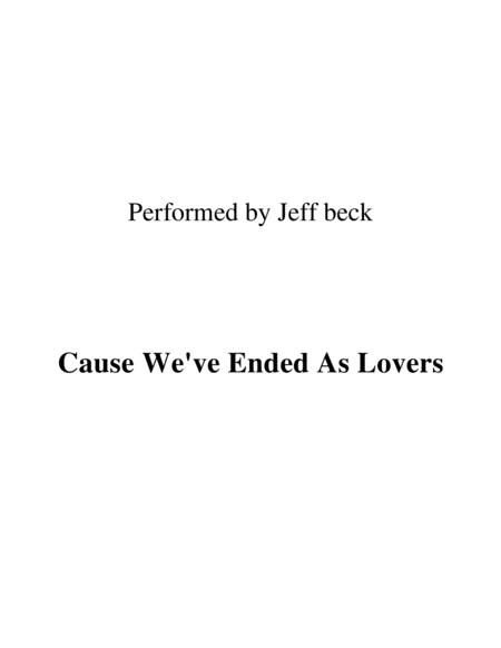 Cause We Ve Ended As Lovers Lead Sheet Performed By Jeff Beck Sheet Music