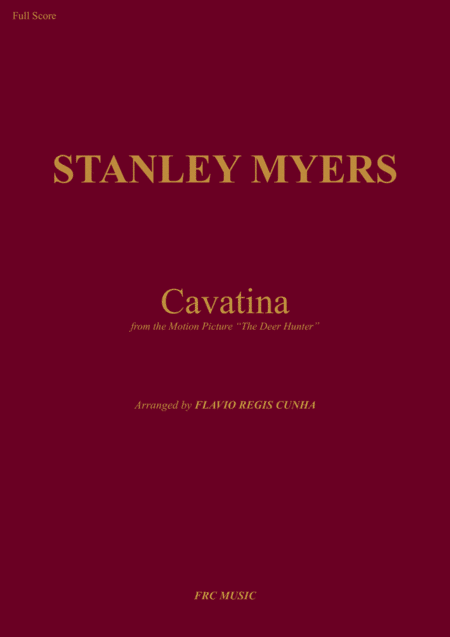 Cavatina From The Motion Picture The Deer Hunter For Flute Guitar Solo Harp Opcional And String Orchestra Sheet Music