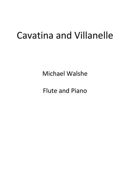 Free Sheet Music Cavatina Villanelle