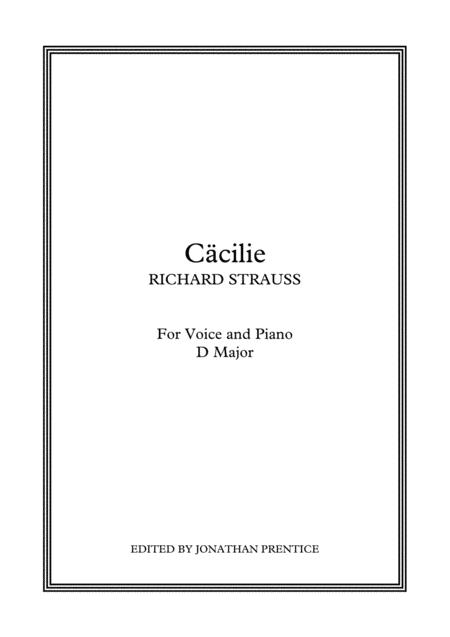 Free Sheet Music Ccilie