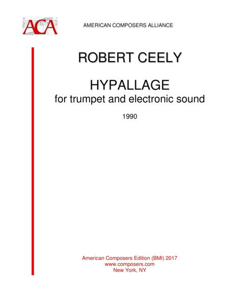 Free Sheet Music Ceely Hypallage