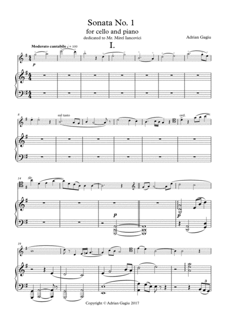 Cello Sonata Op 62 Sheet Music