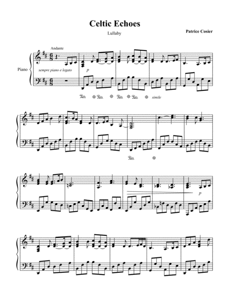 Free Sheet Music Celtic Echoes