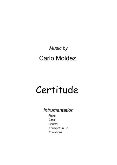Free Sheet Music Certitude